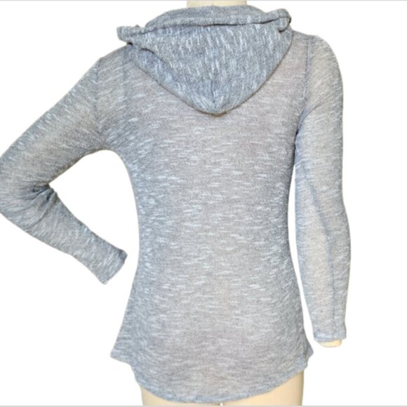 Free Kisses Hoodie Novelty Embroidered Owl Sz M Gray #13K - Picture 5 of 7